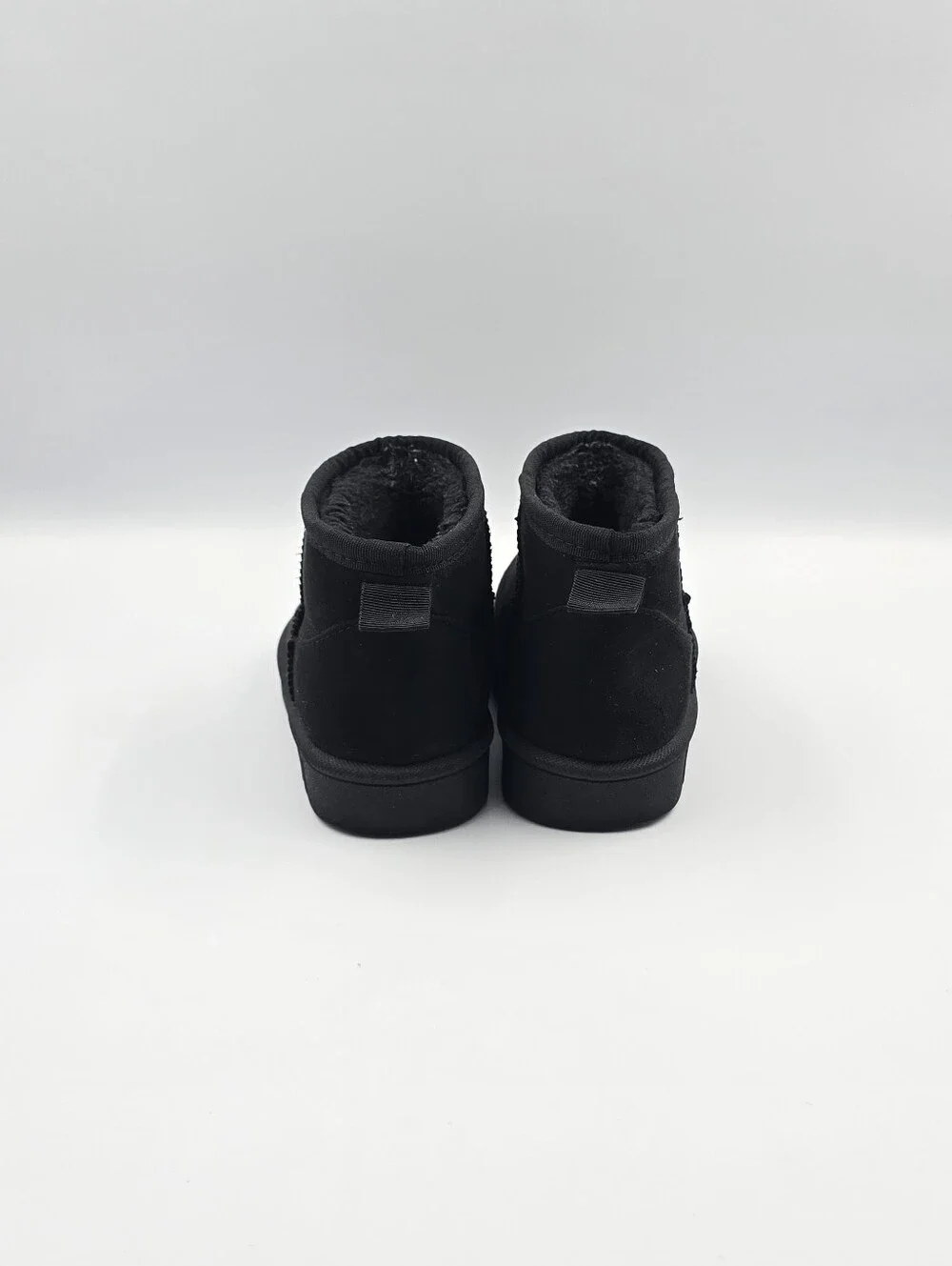 Hurley Kids Black Faux Suede Sherpa Lined Mini Ankle Boots Size 9 Toddler